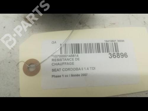 Heater resistor SEAT CORDOBA (6L2) 1.4 TDI | BP11677160M108 