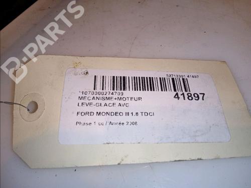 Front left window mechanism FORD MONDEO IV (BA7) 1.8 TDCi | BP12094970C22 