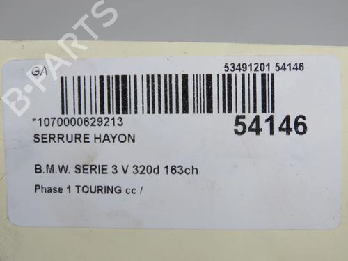 Used Tailgate lock BMW 3 Touring (E91) 320 d (163 hp) 33059456