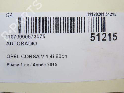 Radio OPEL CORSA E (X15) 1.4 (08, 68) | BP23124992E6