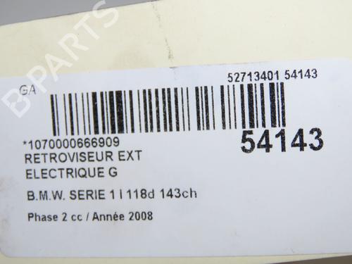 Used Left mirror BMW 1 (E87) 118 d (143 hp) 32354761