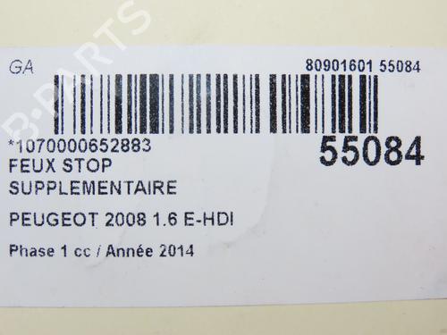 Used Third brake light PEUGEOT 2008 I (CU_) 1.6 HDi (92 hp) 29294234