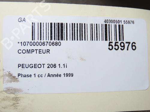 Cockpit PEUGEOT 206 Hatchback (2A/C) 1.1 i (60 hp) 32150772