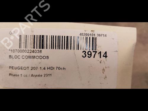 Used Steering column stalk PEUGEOT 207 (WA_, WC_) 1.4 HDi (68 hp) 9606790