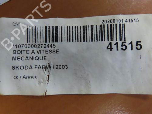 Gearbox SKODA FABIA I (6Y2) 1.4 | BP9612944M3