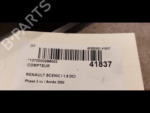 Used Instrument cluster RENAULT SCÉNIC I MPV (JA0/1_, FA0_) 1.9 dCi (JA05, JA1F) (102 hp) 23174827