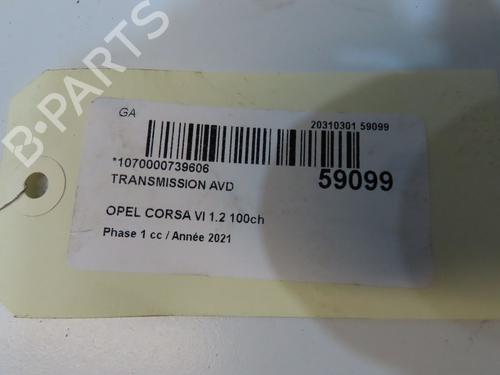 Right front driveshaft OPEL CORSA F (P2JO) 1.2 (68) | BP37185815M39 - Image 5