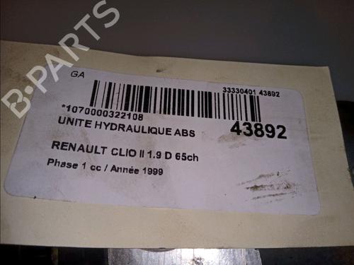 Used ABS pump RENAULT CLIO II (BB_, CB_) 1.9 D (B/CB0J) (65 hp) 23173647