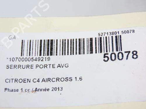 Front left lock CITROËN C4 AIRCROSS 1.6 HDi 115 | BP29294205C98 