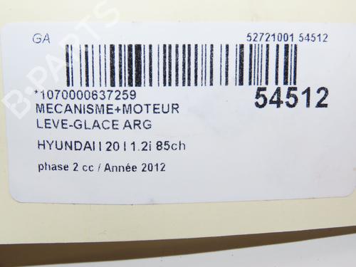 Rear left window mechanism HYUNDAI i20 I (PB, PBT) 1.2 | BP28831841C24