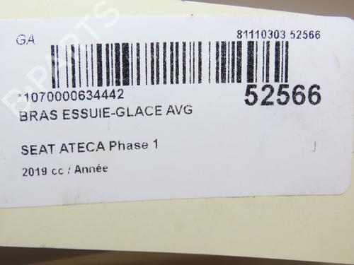 Vindspejlsviskerarm SEAT ATECA (KH7, KHP) 1.6 TDI (115 hp) 28832929