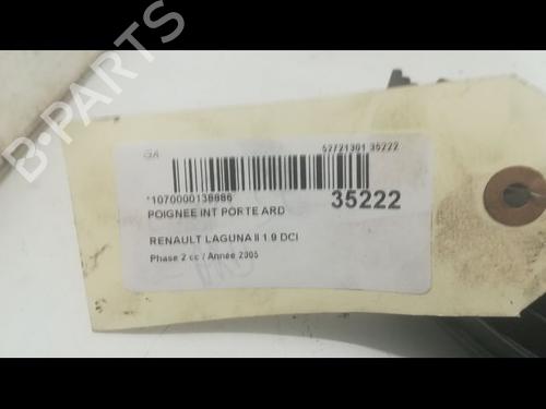 Used Rear right interior door handle RENAULT LAGUNA II (BG0/1_) 1.9 dCi (BG1A, BG1W, BG0G) (110 hp) 9599641