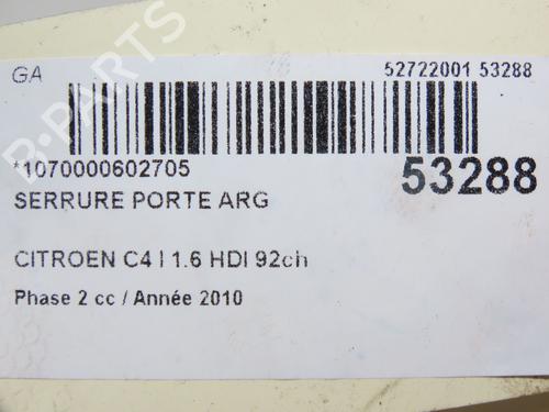 Rear left lock CITROËN C4 I (LC_) 1.6 HDi | BP28831996C100 