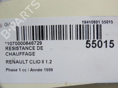 Used Heater resistor RENAULT CLIO II (BB_, CB_) 1.2 (BB0A, BB0F, BB10, BB1K, BB28, BB2D, BB2H, CB0A,... (58 hp) 30767427