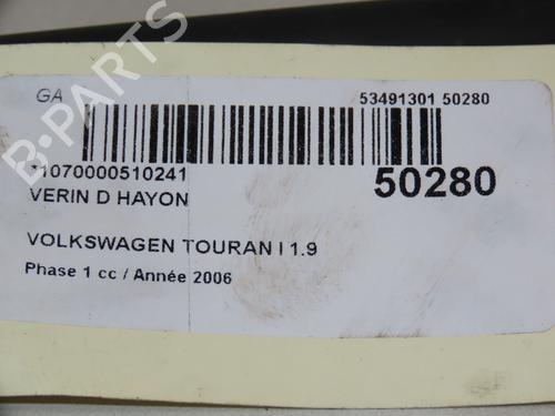 Tailgate lift support VW TOURAN (1T1, 1T2) 1.9 TDI | BP18204715C138 