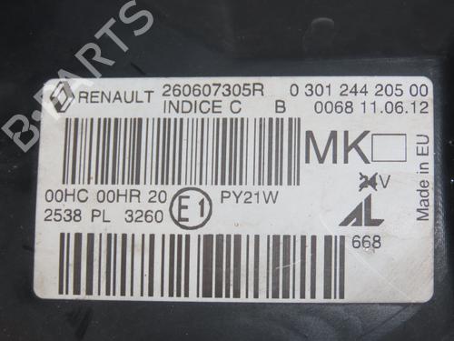 Left headlight RENAULT MEGANE III Hatchback (BZ0/1_, B3_) 1.2 TCe (BZ2B, BZ11) | BP28832551C28 