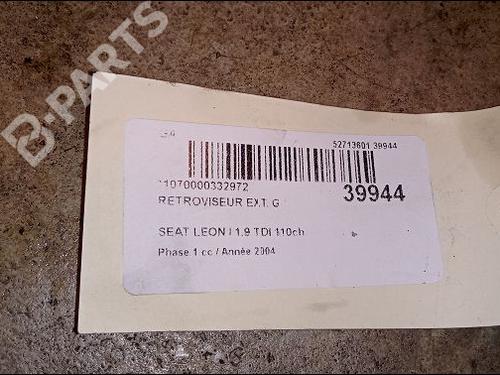 Left mirror SEAT LEON (1M1) 1.9 TDI | BP9619330C26 