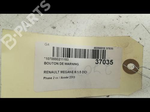 Warning switch RENAULT MEGANE III Hatchback (BZ0/1_, B3_) 1.5 dCi (BZ0C) | BP9604642I22 