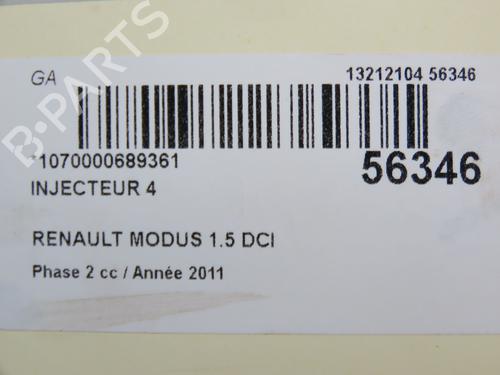 Injector RENAULT MODUS / GRAND MODUS (F/JP0_) 1.5 dCi 75 | BP30841087M100 - Image 1