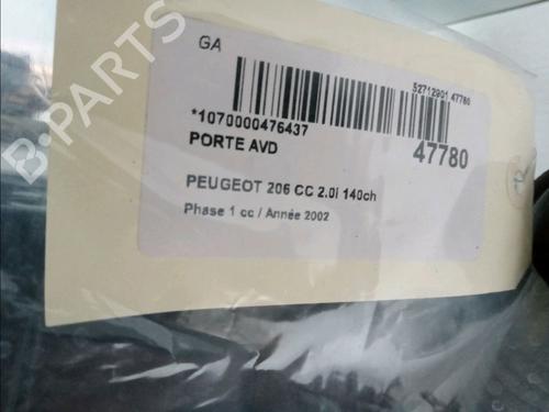 Right front door PEUGEOT 206 CC (2D) 2.0 S16 | BP15657387C3 
