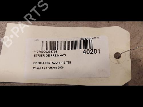 Used Left front brake caliper SKODA OCTAVIA II (1Z3) 1.9 TDI (105 hp) 23174099