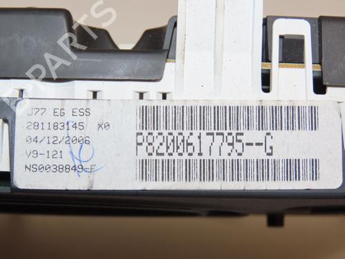 Instrument cluster RENAULT MODUS / GRAND MODUS (F/JP0_) 1.6 (JP03, JP0B, JP0U, JP0Y, JP1G) | BP26590067C47