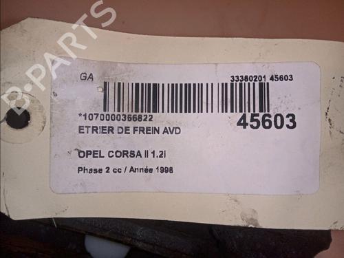 Used Right front brake caliper Right front brake caliper OPEL CORSA B (S93) 1.2 i 16V (F08, F68, M68) (65 hp) 14877725 14877725