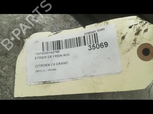 Used Left front brake caliper CITROËN C4 Grand Picasso II (DA_, DE_) 1.6 HDi 90 (92 hp) 14878094