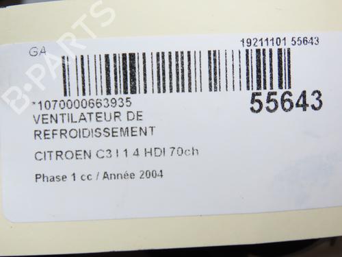 Radiator fan CITROËN C3 I (FC_, FN_) 1.4 HDi | BP30164288M35