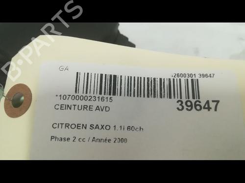 Used Front right seatbelt Front right seatbelt CITROËN SAXO (S0, S1) 1.1 X, SX (60 hp) 23175071 23175071