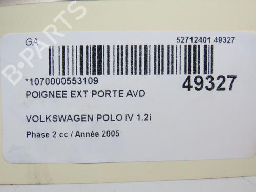 Front right exterior door handle VW POLO IV (9N_, 9A_) 1.2 12V | BP28968535C129 