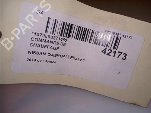 Used Climate control NISSAN QASHQAI II (J11, J11_) 1.5 dCi (116 hp) 11101021
