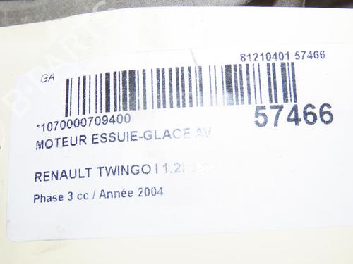 Used Front wiper motor Front wiper motor RENAULT TWINGO I (C06_) 1.2 16V (C06C, C06D, C06K) (75 hp) 33032250 33032250