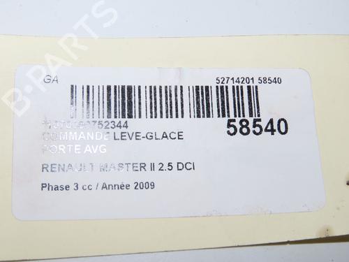 Left front window switch RENAULT MASTER II Van (FD) 2.5 dCi (FD01, FD02, FD21, FD22, FD31, FD32, FD3Y, FD71,... | BP36396164I27 - Image 2