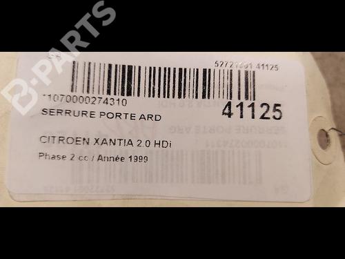 Rear right lock CITROËN XANTIA (X1_, X2_) 2.0 HDI 109 | BP9614853C99 