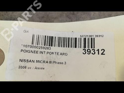 Rear right interior door handle NISSAN MICRA III (K12) 1.4 16V | BP9610864I16 