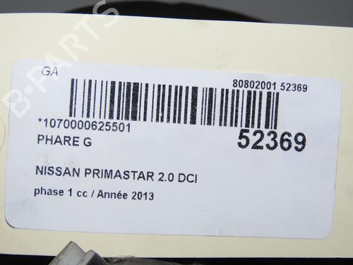 Left headlight NISSAN PRIMASTAR Van (X83) 2.0 dCi 115 | BP31274451C28  - Image 6
