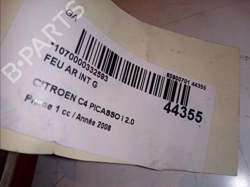 Used Left tailgate light CITROËN C4 Picasso I MPV (UD_) 2.0 HDi 138 (136 hp) 11104229