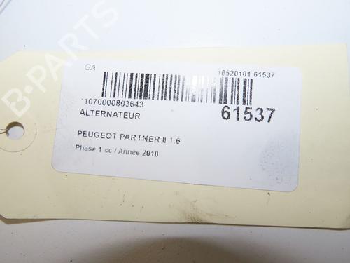 Alternator PEUGEOT PARTNER Box Body/MPV 1.6 HDi 16V | BP39966842M7 - Image 1