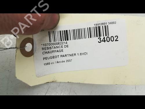 Used Heater resistor PEUGEOT PARTNER Box Body/MPV (5_, G_) 1.6 HDi 75 (75 hp) 11677076