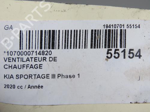 Heater blower motor KIA SPORTAGE IV (QL, QLE) 1.6 CRDi Eco-Dynamics+ | BP32432920M62 