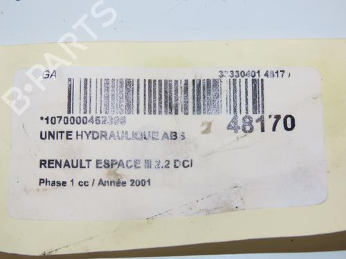 ABS pump RENAULT ESPACE III (JE0_) 2.2 dCi (JE0K) | BP23173664M43 