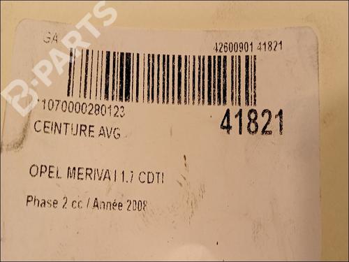 Venstre foran beltestrammer OPEL MERIVA A MPV (X03) 1.7 CDTI (E75) | BP9614085C87 