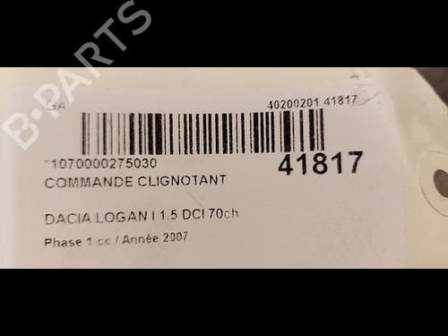 Used Steering column stalk DACIA LOGAN MCV (KS_) 1.5 dCi (KS0K) (68 hp) 9613467