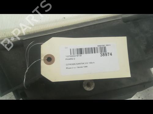 Used Right headlight Right headlight CITROËN XANTIA (X1_, X2_) 2.0 i 16V (132 hp) 23177660 23177660
