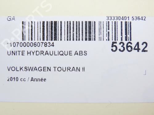 Used ABS pump VW TOURAN (1T3) 2.0 TDI (140 hp) 28967639