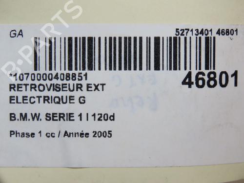 Left mirror BMW 1 (E87) 118 d | BP11425829C26 