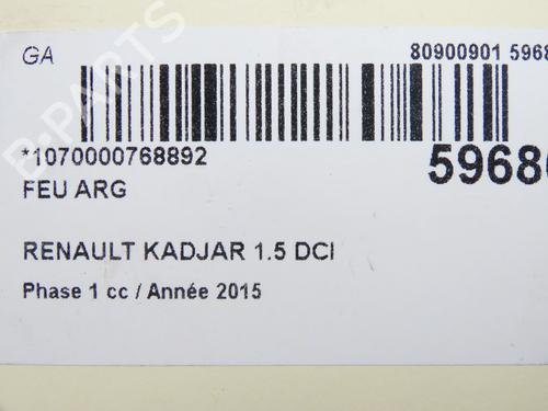 Left taillight RENAULT KADJAR (HA_, HL_) 1.5 dCi 110 (HLA3) | BP38942776C34 - Image 5