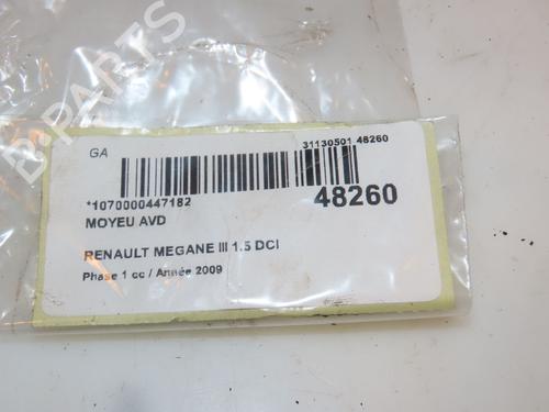 Used Left front steering knuckle RENAULT MEGANE III Hatchback (BZ0/1_, B3_) 1.5 dCi (106 hp) 16758012