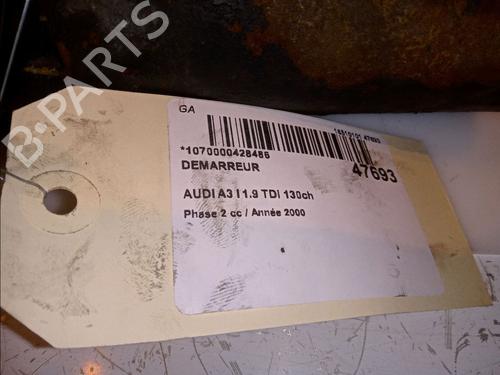 Used Starter AUDI A3 (8L1) 1.9 TDI (130 hp) 12846522